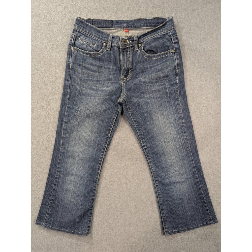 Firefly Jeans Womens 4 Boot Cut Embellished Pockets Stretch Rhinestone Denim